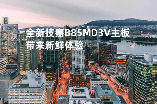 全新技嘉B85M-D3V主板带来新鲜体验