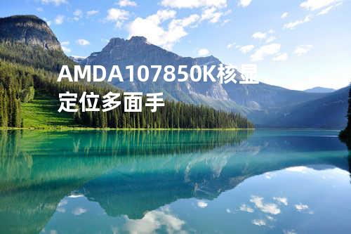 AMD A107850K核显定位多面手