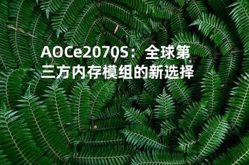 AOC e2070S：全球第三方内存模组的新选择